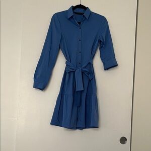 Zara Blue Long Sleeve Dress